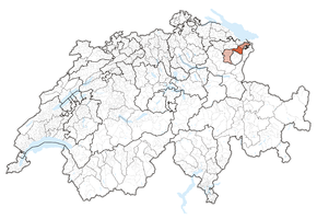 Poziția localității Kanton Appenzell Ausserrhoden
