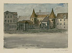 Hauptstätter Tor in Stuttgart vor dem Abriss (1818)