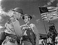 Taylor receiving the Distinguished Service Cross on January 8, 1942 for his efforts