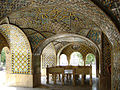 Architecture des jardins persans : Khalvat-i Karim-khani, dans les jardins du palais du Golestan, Téhéran.