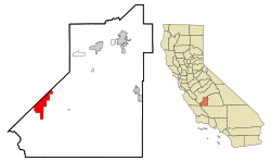 Location in شهرستان کینگز and the state of کالیفرنیا