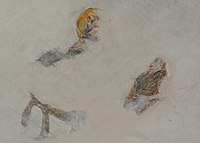 Freskofragminten Marten en de bidler