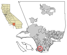 LA County Incorporated Areas Lomita highlighted.svg