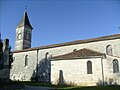 Vue latérale de l'église