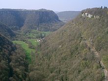 Reculée de Ladoye-sur-Seille dans le Jura