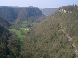 The blind valley of Ladoye-sur-Seille