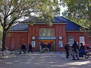<span class="mw-page-title-main">Langenhorn Markt station</span> Railway station in Hamburg, Germany