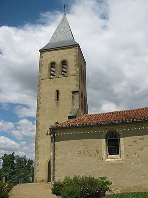 Lannux - église clocher.JPG