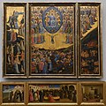 Fra Angelico, Triptych: The Last Judgment . from 1435 until 1450 date QS:P,+1450-00-00T00:00:00Z/7,P580,+1435-00-00T00:00:00Z/9,P582,+1450-00-00T00:00:00Z/9 . poplar wood. 102.8 × 65.2 cm (40.4 × 25.6 in), 103 × 28.2 cm (40.5 × 11.1 in), 102.7 × 28 cm (40.4 × 11 in)