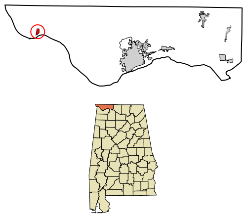 File:Lauderdale County Alabama Incorporated and Unincorporated areas Waterloo Highlighted 0180064.svg