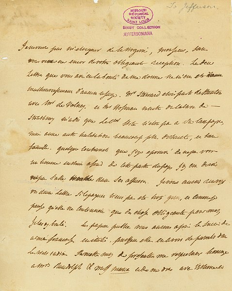 File:Letter signed Duke of Liancourt to Thomas Jefferson, July 11, 1792.jpg