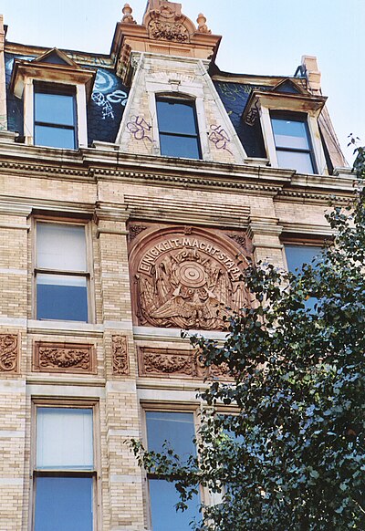 Former German-American Shooting Society Clubhouse at 12 St Mark's Place (1885), part of Little Germany