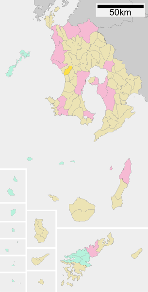 File:Location of Higashiichiki, Kagoshima, Japan.svg