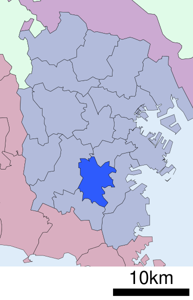 File:Location of Konan ward Yokohama city Kanagawa prefecture Japan.svg