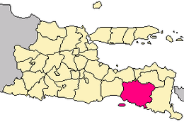 Régence de Jember - Carte