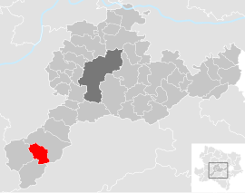 Poloha obce Loich v okrese Sankt Pölten-vidiek (klikacia mapa)