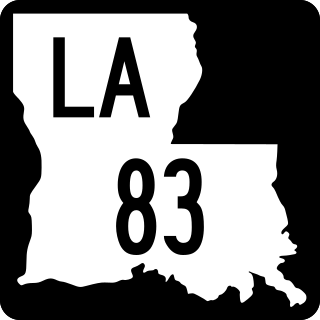 <span class="mw-page-title-main">Louisiana Highway 83</span> Highway in Louisiana