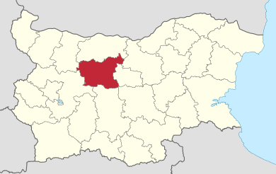 Ловечская область на карте Болгарии