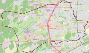 Gironde Mérignac: Géographie, Urbanisme, Toponymie