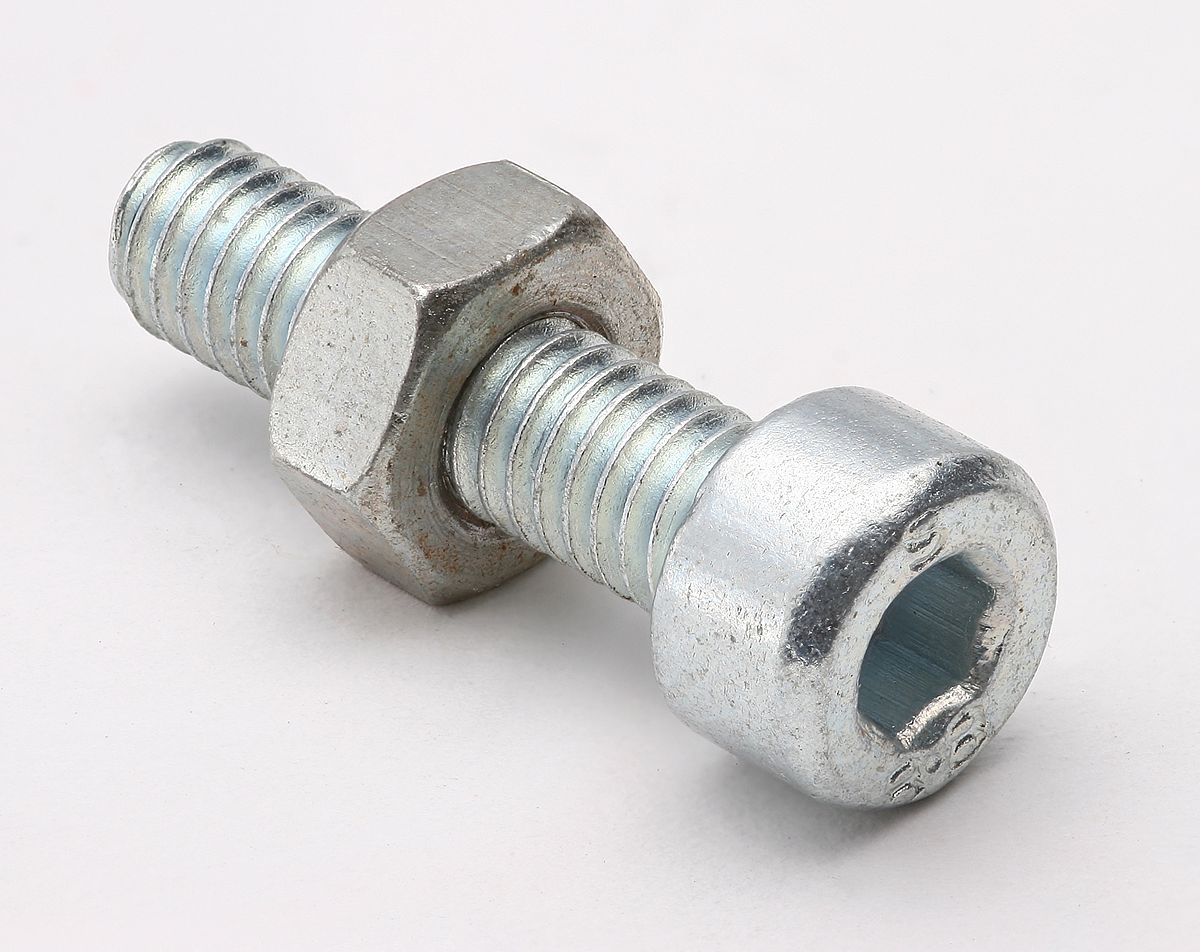 Drafting and screw bolt with nut Stock Photo - Alamy