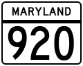 File:MD Route 920.svg