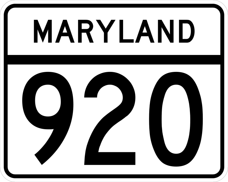 File:MD Route 920.svg