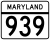 Maryland Route 939 markør