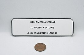 Koin Lincoln Amerika Serikat 1943