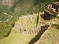 Escadarias e terraços de Machu Picchu.