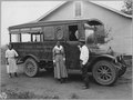 Madison County, Alabama. (African-American) agents and rural nurse with movable school. (The Booker T. Washington... - NARA - 512801.tif