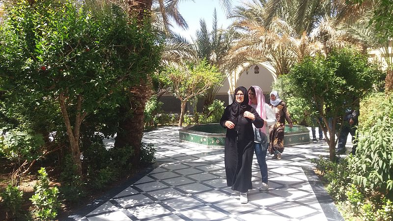 File:Main garden at Moulay Ali Cherif's mausoleum.jpg