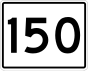 State Route 150 marker