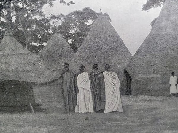 Mangi Meli of Moshi's Boma with traditional late 19th century Chagga aesthetic and architecture c.1890s