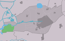 Location in Smallingerland municipality