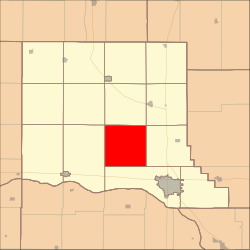 Map highlighting Maple Township, Dodge County, Nebraska.svg