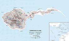 A 1941 map of Corregidor Island