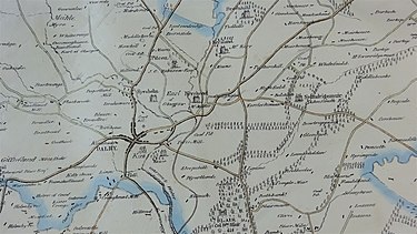 Robert Aitkens map of the Parish of Dalry. Map of Dalry, Robert Aitken. 1829. North Ayrshire.jpg