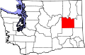 Map of Washington highlighting Lincoln County.svg