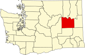 Map of Washington highlighting Lincoln County.svg