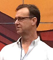 Writer Doug Petrie (pictured in 2015) Marco Ramirez, Doug Petrie Daredevil Signing NYCC 2015 (cropped).jpg