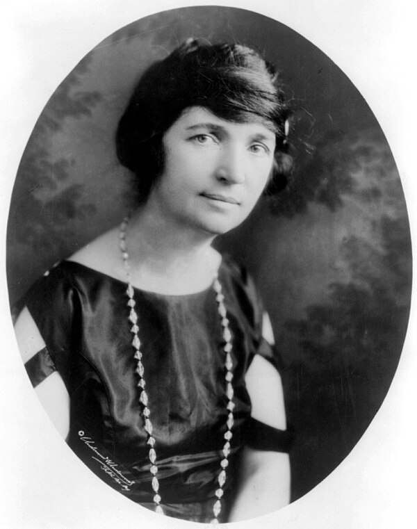 Margaret Sanger (1922), the first president and founder of Planned Parenthood