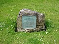 Memorial Stone in Bournemouth Gardens, recognising Victory in Europe Day.