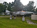 MiG-23, který do roku 2023 sloužil jako pomník před letištěm