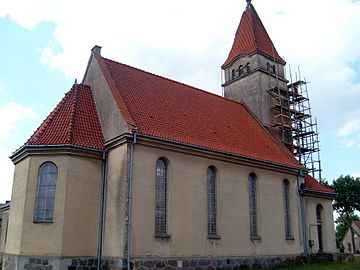 Widok od strony prezbiterium przed remontem (2008)