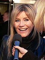 Michelle Collins (pictured) was hired to play Samantha Kellman, a love interest for Jeff Collier (Matt Bardock). Michelle Collins.jpg