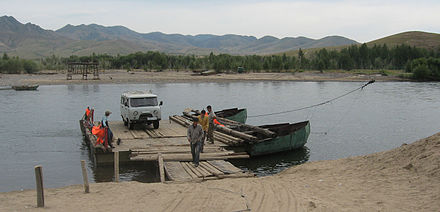 River ferry in Hovsgol