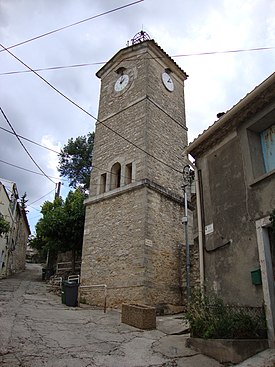 Montarnaud (Hérault, Fr) tour de l'horloge.JPG