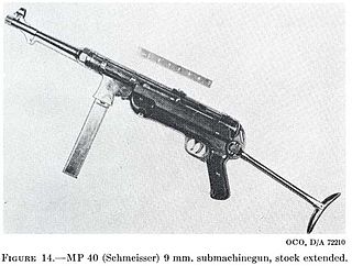  Submetralhadora alemã Mp40