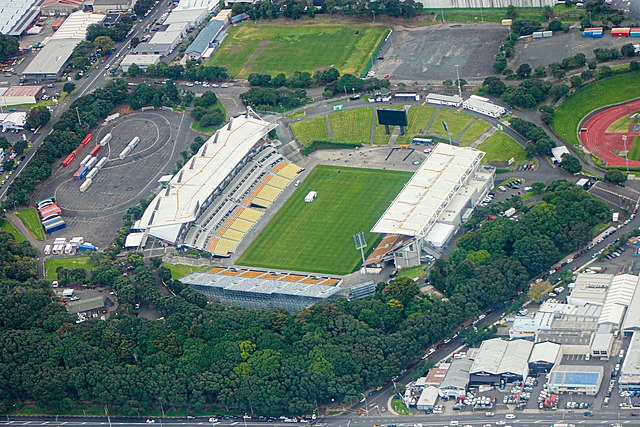 Aerial view of the stadium