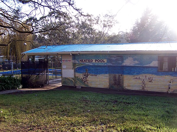 The Mount Barker Mountain Pool, next to the caravan park